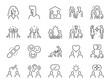 © antto - Good relationship icon set. It included couple, happy, enjoy, and more icons. Editable Stroke.