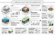 Isometric Carbon Capture Infographics