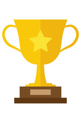 golden cup award vector png