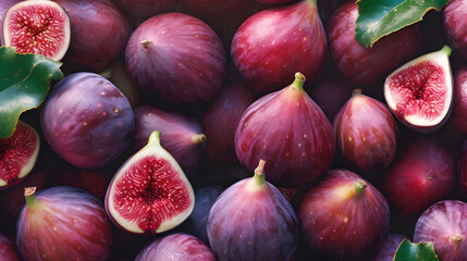 Fresh ripe figs background