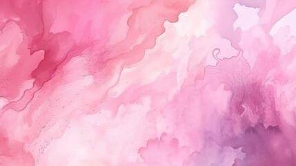 Wall Mural - Abstract pink watercolor background hand painted watercolor. 