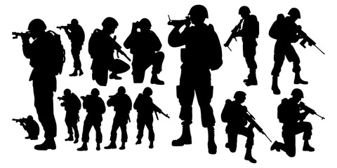 soldier silhouettes