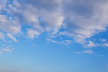 Wall Mural - blue sky and white clouds or cloudscape.