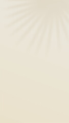 Poster - Tropical palm leaf shadow. Soft color background