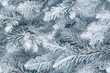 © vlntn - Beautiful seamless pattern with frozen snow covered fir tree branches, coniferous forest endless texture. Evergreen nature background. Christmas or new year backdrop. AI generative image.