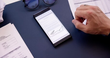 Poster - Digital Signature On Contract Document Online