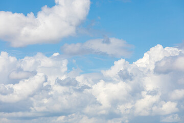 Wall Mural - blue sky and white clouds or cloudscape.
