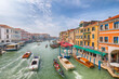Astonishing morning cityscape of Venice with famous Canal Grande.