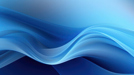 Abstract soft shiny blue wavy line background graphic design. Modern blurred light curved lines banner template