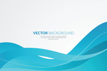 Wall Mural - modern wavy business style background
