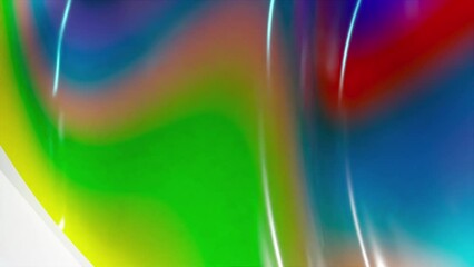 Poster - Creative colorful waves. Computer generated 3d render