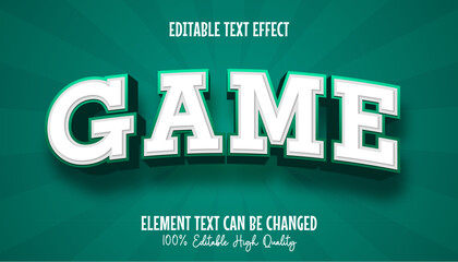 Poster - Vector Game text effect