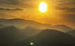 © MaxSafaniuk - Mountains landscape on sunset. Mountain view from Mola De Segart mountain in Sierra Calderona national park in Valencia, Spain. Sunset over mountains. Landscape of a mountain valley. Hill on sunrise.
