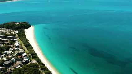 Sticker - Beautiful view of  landscape beach nature coastline tropical in Anguilla British Territories