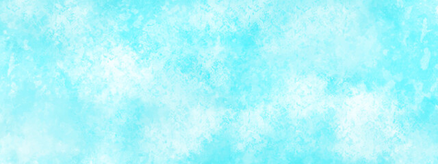 Poster - Blue background with space. Blue watercolor background. Soft blue watercolor background for your design. Abstract blue sky with clouds. Vector EPS 10
