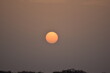Sunrise in The Gambia, complete with sunspots