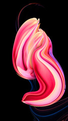 Wall Mural -  Color abstract illustration made of purple colored oil paint on background, Luxury abstract for a smartphone screen concept,