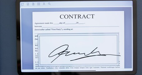 Poster - Contract E Signature