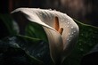 Refined grace embodied by calla lily . .Generative AI