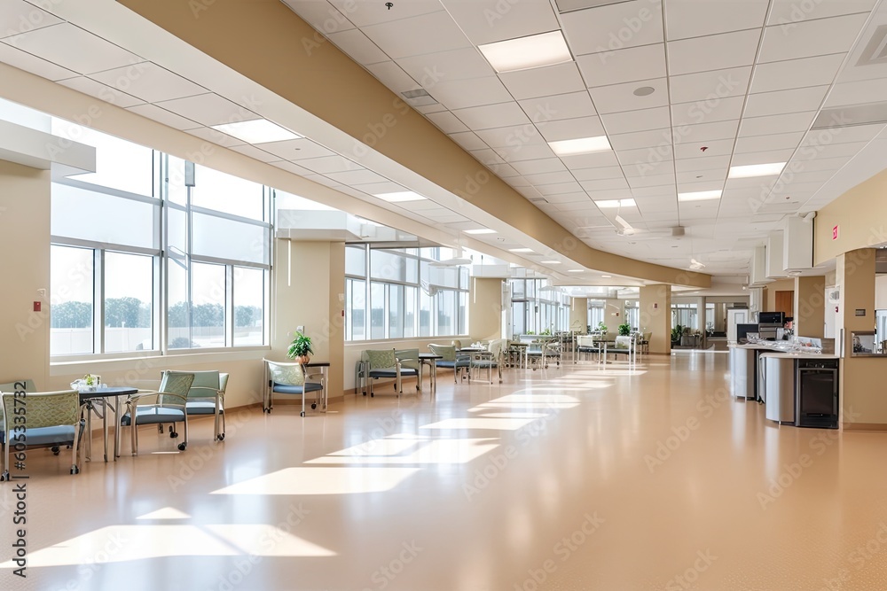 hospital with large, open floor plan and natural daylighting, created ...