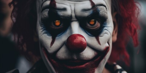 Poster - A close up of a clown