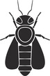 Insect order Hymenoptera bee geometric icon illustration