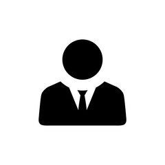Poster - Businessman avatar icon vector. Default business person symbol