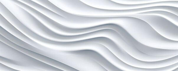 Wall Mural - Abstract White Silky Smooth Elegant Ornate Texture Generative AI 