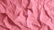 Crumpled pink paper