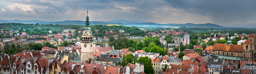 Wall Mural - Panorama of the city. Kłodzko - Silesian Voivodeship. 