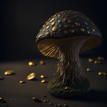 Mushroom With Gold
