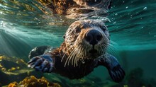 Sea Otter. Generative AI