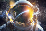Fototapeta Kosmos - Cyborg, robot, science fiction illustration, Generated ai, generative, ai