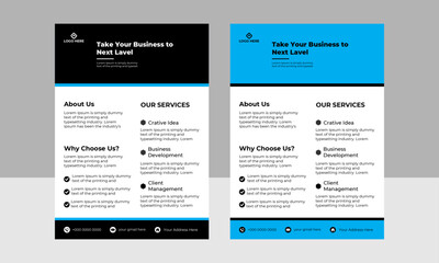  Brochure and poster flyer design template vector vector illustration template in A4 size and leaflet presentation
