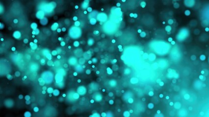 Poster - Blue particles with DOF