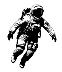 astronaut isolated on white