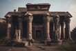 Old temple in Kom Ombo, Egypt. Generative AI