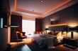 © CK444 - Rendering of Luxury Hotel Room Generative Illustration