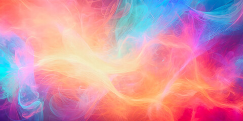 Wall Mural - soft focus dreamy pastel color background with copy space, waves liquid smoke flow presentation back