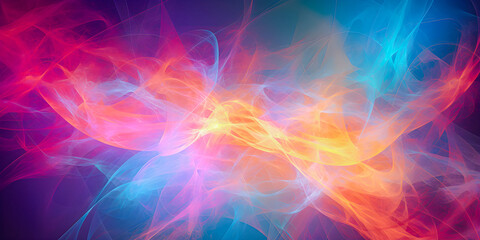 Wall Mural - soft focus dreamy pastel color background with copy space, waves liquid smoke flow presentation back