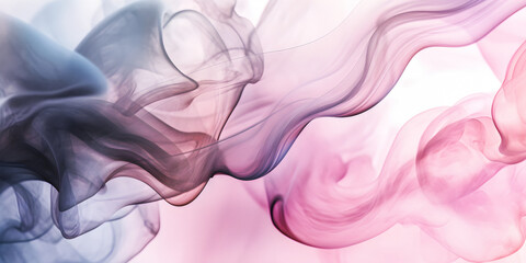 Wall Mural - soft focus dreamy pastel color background with copy space, waves liquid smoke flow presentation back