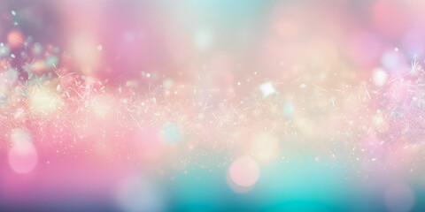 Wall Mural - soft focus dreamy pastel color background with copy space, presentation, blur