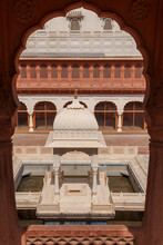 Historic Junagarh Fort Courtyard In Bikaner, Rajasthan, India Built In 1594 In Raja Rai Sing Regime.