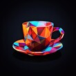 low poly cup