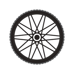 Sticker - bicycle wheel icon