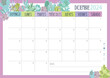 Calendario Planificador 2024 en Español - Tamaño A4 - Mes de Diciembre