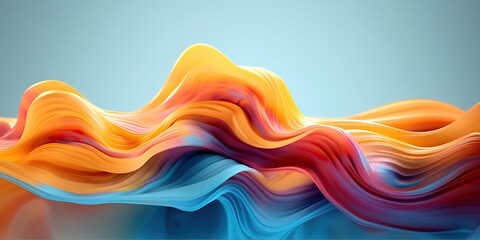 Wall Mural - Abstract multicolored swirling background, generative ai