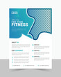 © mostakgrafix - Fitness, gym, workout, body building, yoga, sports Flyer Template, Layout Design.