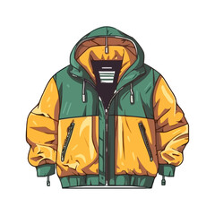 Sticker - Hooded jacket, accessory for men