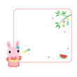 © Jira - 七夕のウサギ　フレーム＋装飾付